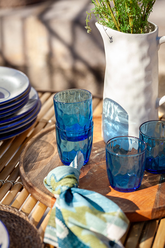 Coloured Drinking Glasses from the Hellbrunn collection by OFELIA Home & Decor.
